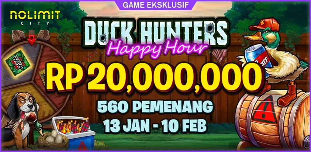 Duck Hunters Happy Hour Cash Drop
